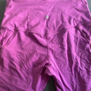 Lululemon Align High Rise Shorts 6inch with Pockets Purple